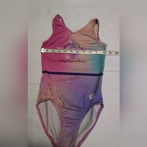 GK Elite Girls Gymnastics Leotard Size CM – MyKayla Skinner “Never Give Up”